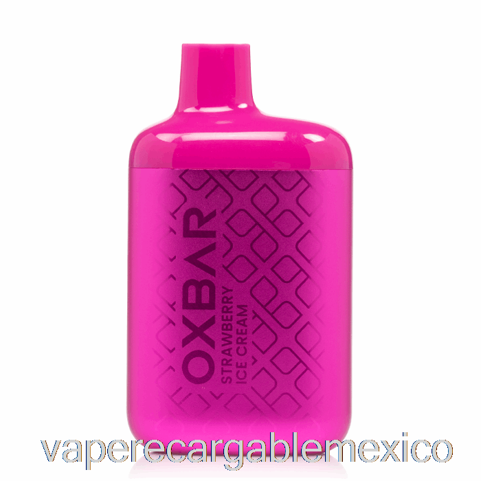 Vape Recargable Oxbar The Fox 7000 Desechable Helado De Fresa